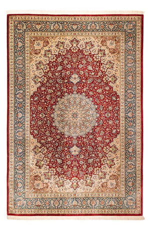 Tapis persan - Ghom - 296 x 198 cm - rouge foncé