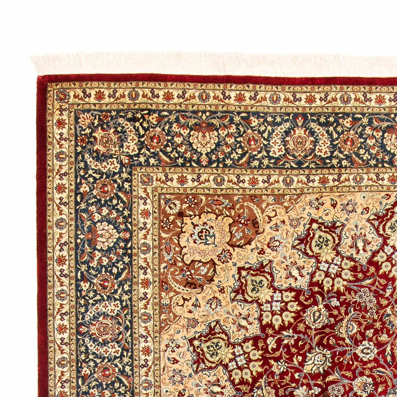 Tapis persan - Ghom - 296 x 198 cm - rouge foncé