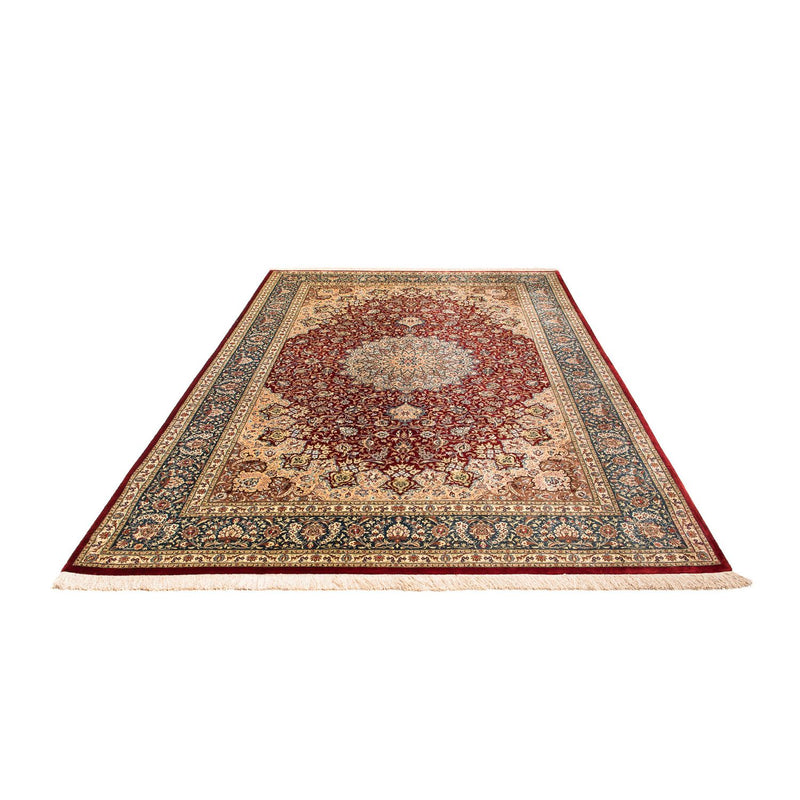 Tapis persan - Ghom - 296 x 198 cm - rouge foncé