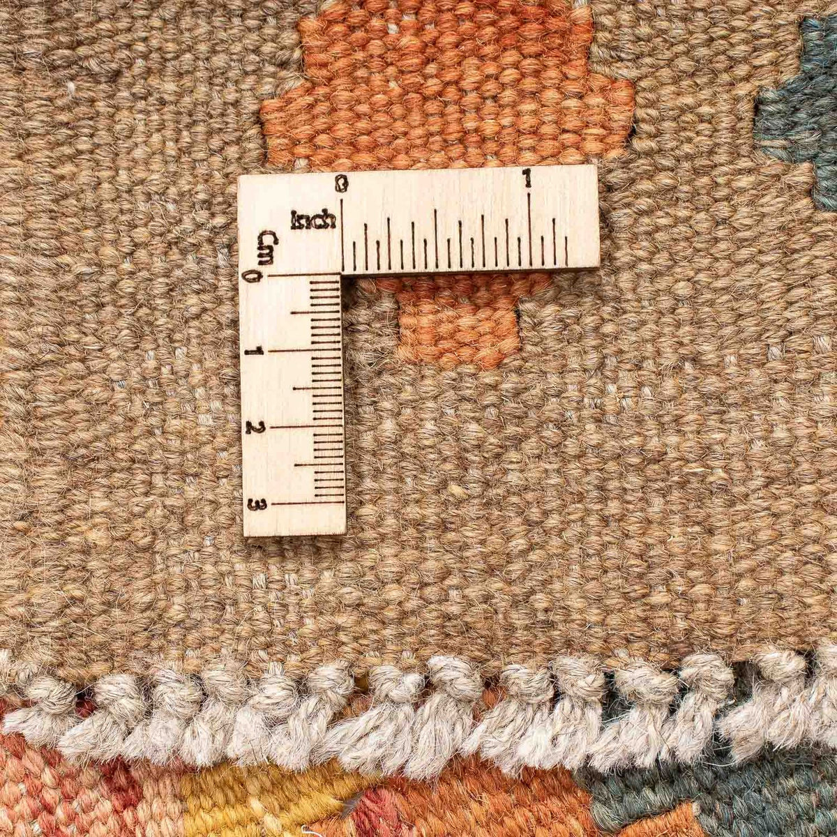 Tapis de couloir Tapis Kelim - Splash - 200 x 62 cm - marron