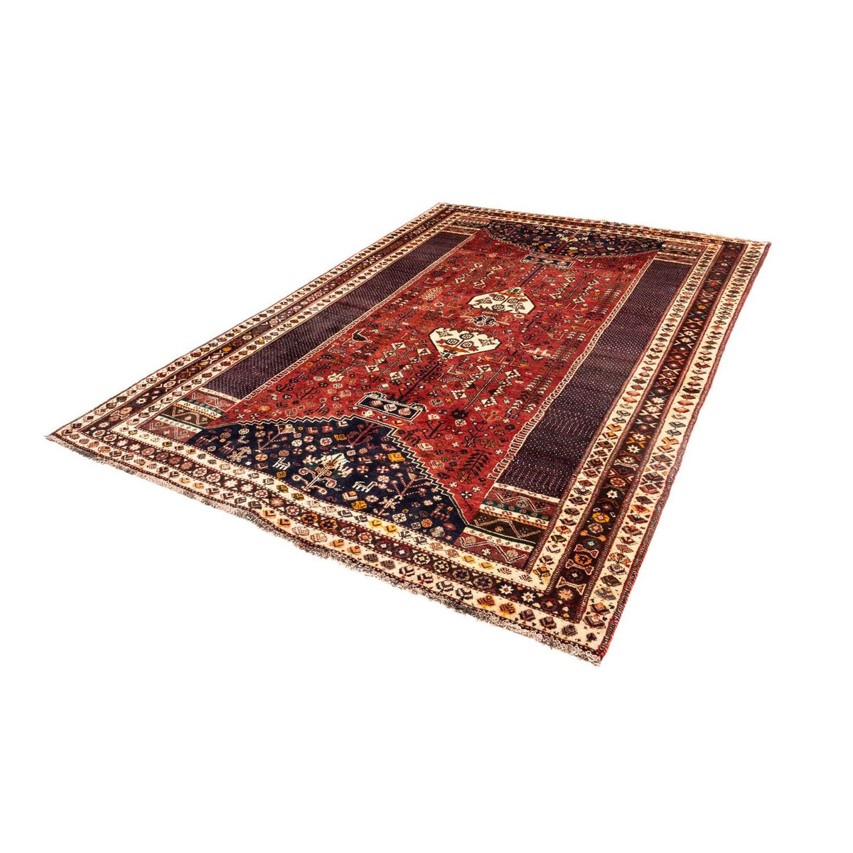 Tapis persan - Nomadic - 260 x 176 cm - rouge