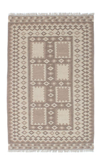 Tapis Kelim - Oriental - 190 x 120 cm - gris clair