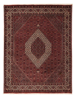 Tapis persan - Bidjar - 253 x 202 cm - rouge foncé