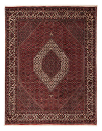 Tapis persan - Bidjar - 253 x 202 cm - rouge foncé