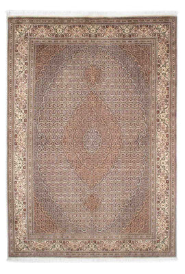 Tapis persan - Tabriz - 242 x 168 cm - marron clair