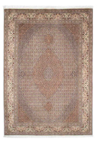 Tapis persan - Tabriz - 242 x 168 cm - marron clair