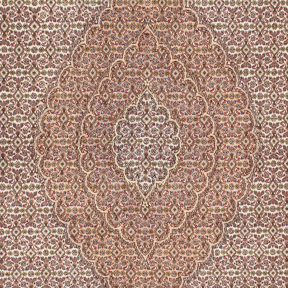 Tapis persan - Tabriz - 242 x 168 cm - marron clair