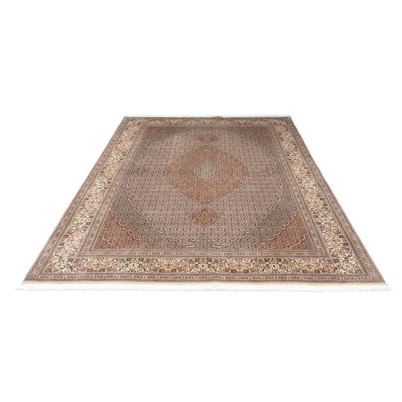 Tapis persan - Tabriz - 242 x 168 cm - marron clair