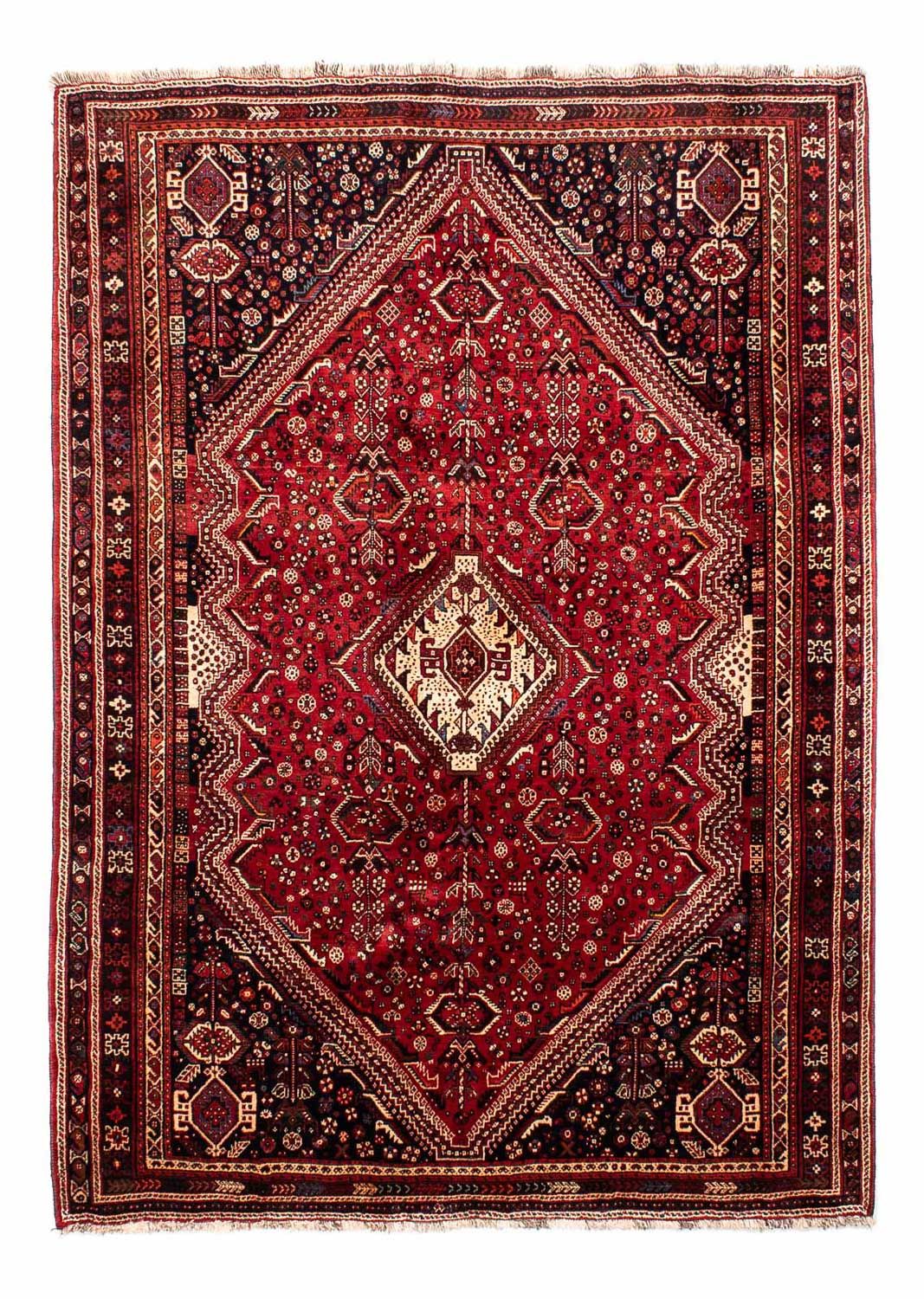 Tapis persan - Nomadic - 267 x 192 cm - rouge foncé