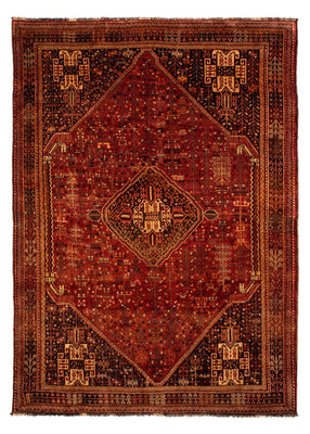Tapis persan - Nomadic - 288 x 210 cm - rouge foncé
