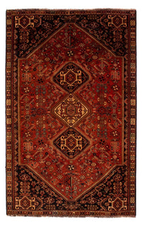 Tapis persan - Nomadic - 290 x 185 cm - rouge foncé