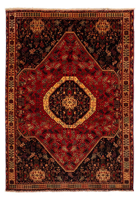 Tapis persan - Nomadic - 302 x 208 cm - rouge foncé