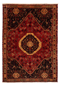 Tapis persan - Nomadic - 302 x 208 cm - rouge foncé