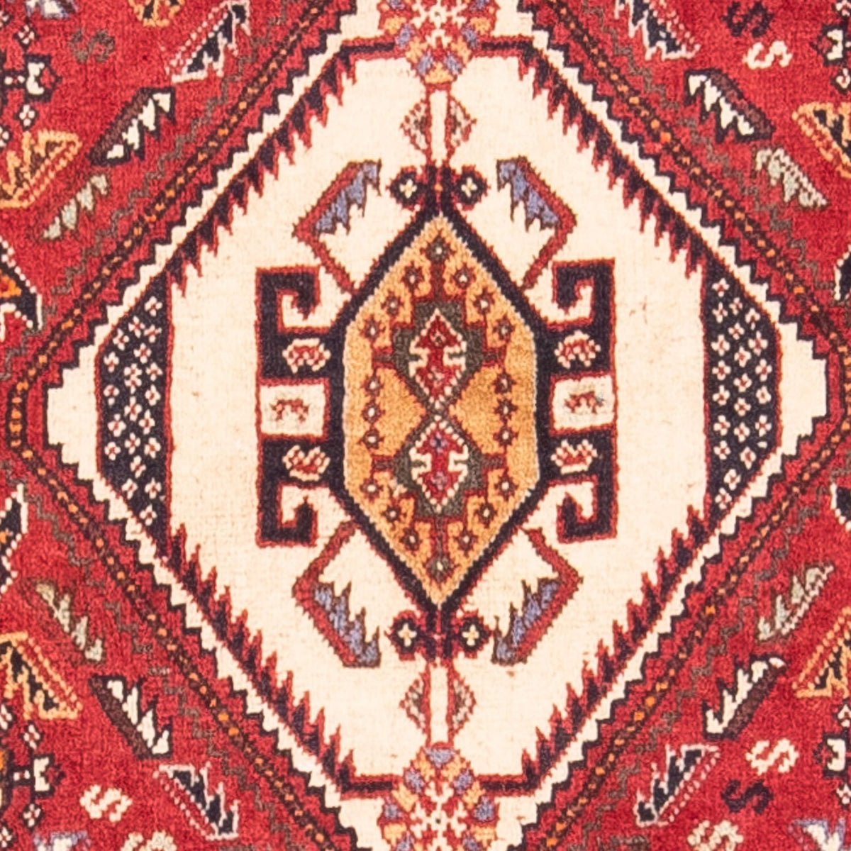 Tapis de couloir Tapis persan - Nomadic - 266 x 97 cm - rouge
