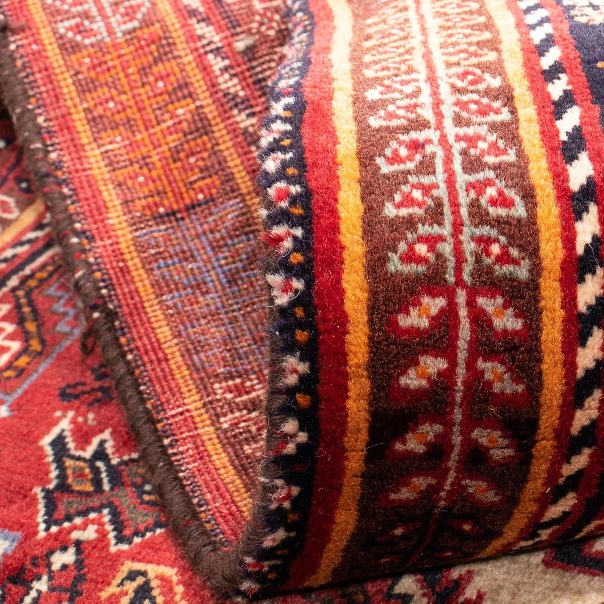 Tapis de couloir Tapis persan - Nomadic - 266 x 97 cm - rouge