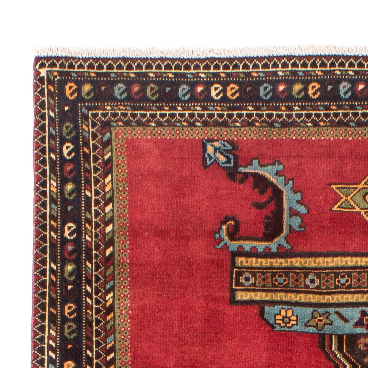 Tapis persan - Nomadic - 192 x 134 cm - rouge foncé