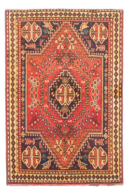 Tapis persan - Nomadic - 144 x 96 cm - rouge