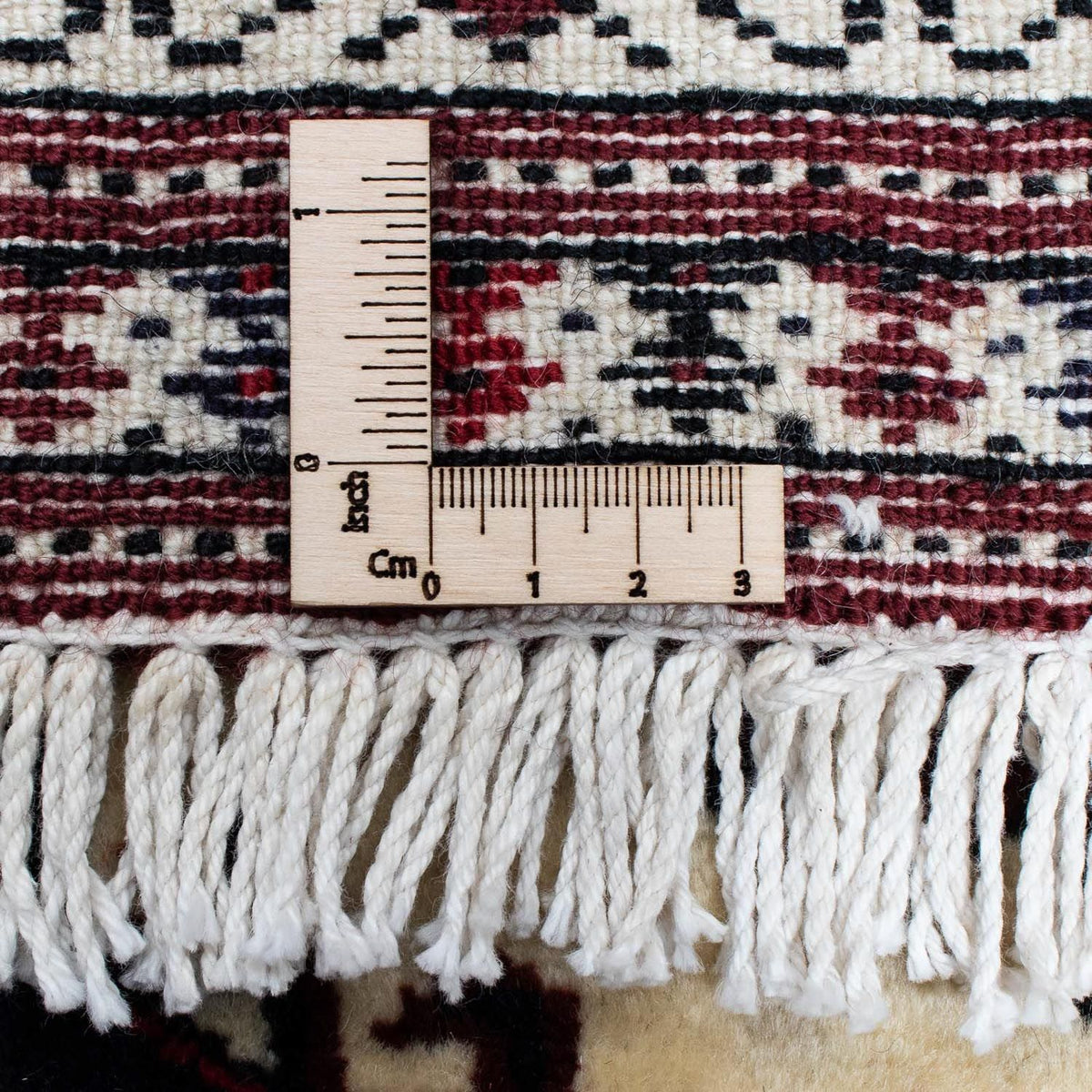 Tapis persan - Nomadic - 129 x 94 cm - rouge foncé