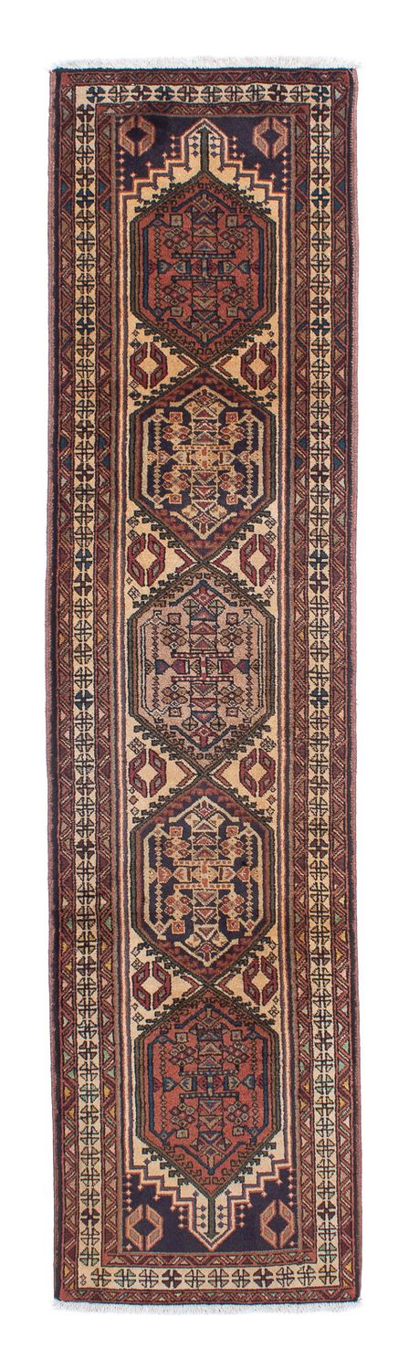 Tapis de couloir Tapis persan - Nomadic - 291 x 67 cm - marron