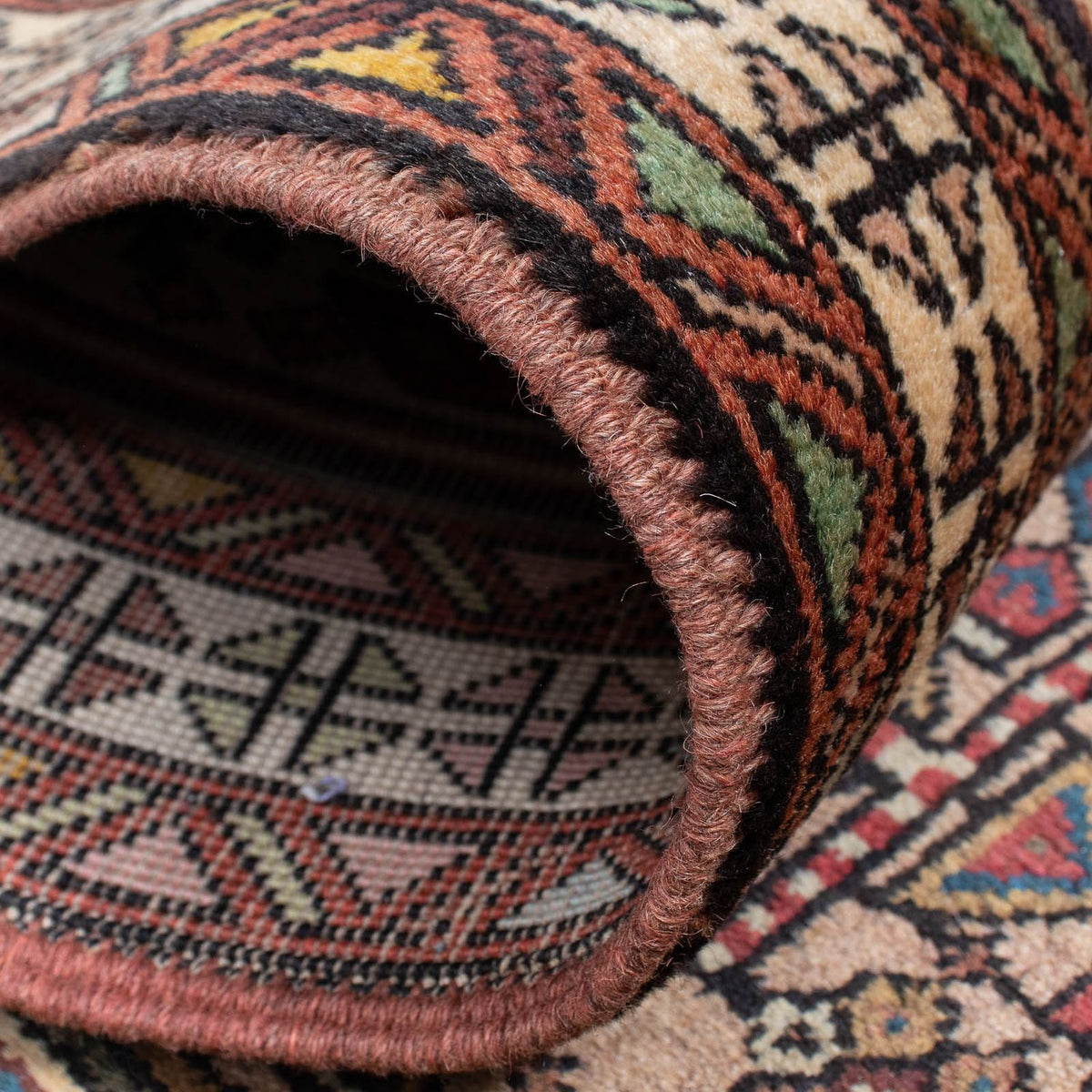 Tapis de couloir Tapis persan - Nomadic - 291 x 67 cm - marron