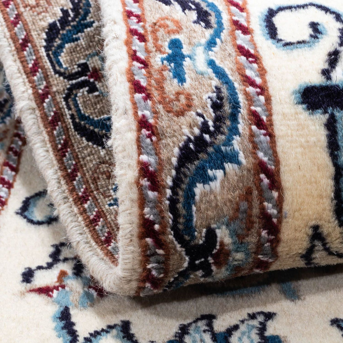 Tapis persan - Nain - 138 x 66 cm - beige