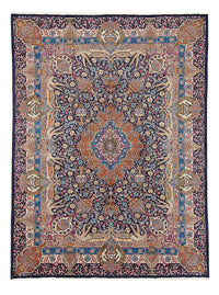 Tapis persan - Classique - 394 x 298 cm - bleu foncé