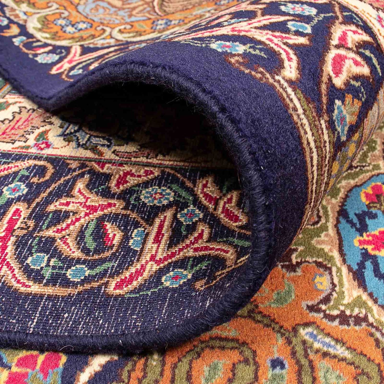 Tapis persan - Classique - 394 x 298 cm - bleu foncé