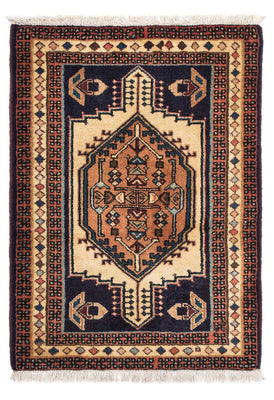 Tapis persan - Nomadic - 95 x 65 cm - marron clair