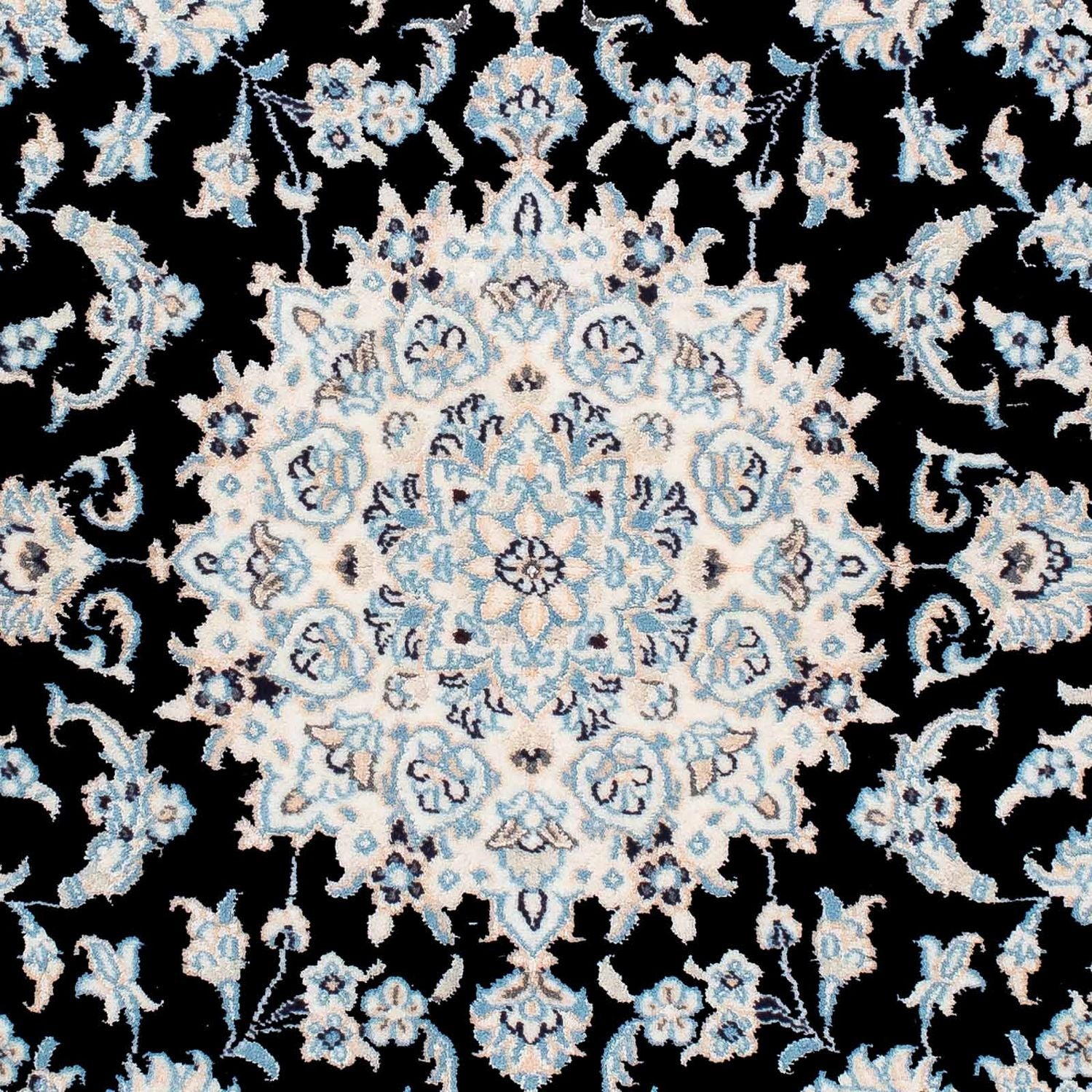 Tapis persan - Nain - Royal - 150 x 100 cm - bleu foncé