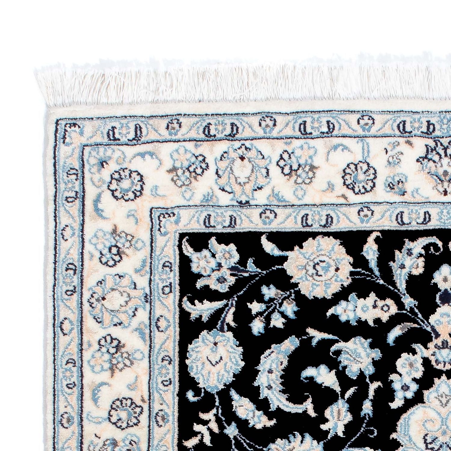 Tapis persan - Nain - Royal - 150 x 100 cm - bleu foncé
