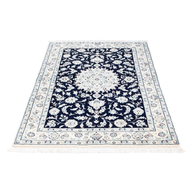 Tapis persan - Nain - Royal - 150 x 100 cm - bleu foncé