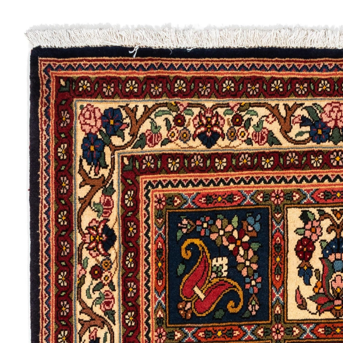 Tapis persan - Nomadic - 150 x 103 cm - bleu foncé