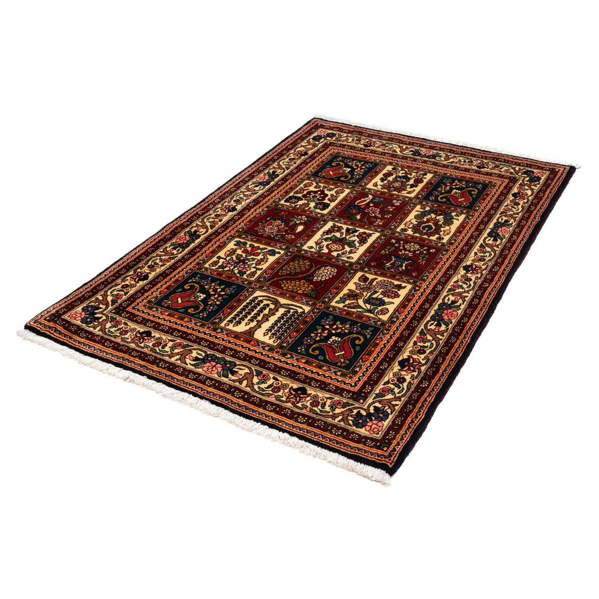 Tapis persan - Nomadic - 150 x 103 cm - bleu foncé