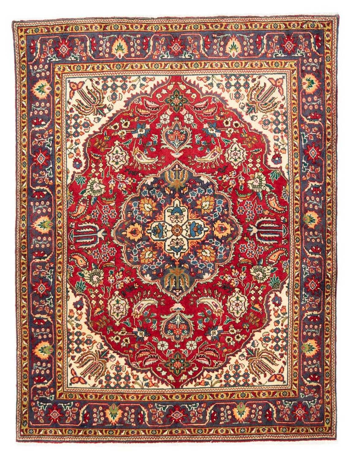 Tapis persan - Tabriz - Royal - 200 x 150 cm - rouge