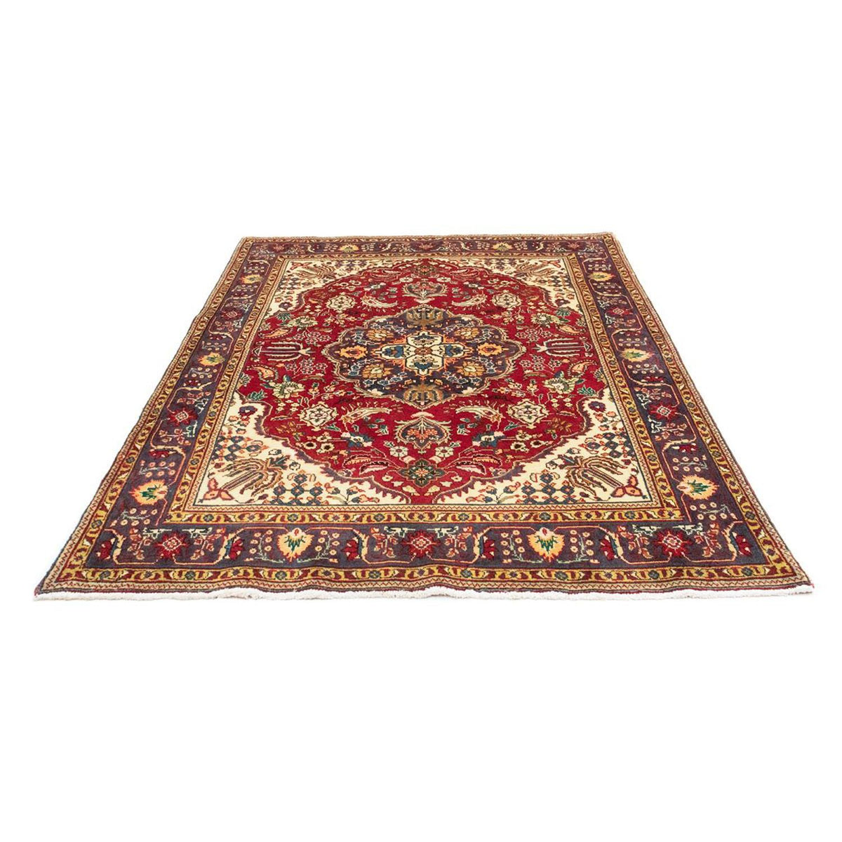 Tapis persan - Tabriz - Royal - 200 x 150 cm - rouge