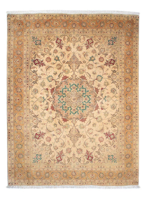 Tapis persan - Tabriz - Royal - 203 x 156 cm - marron clair