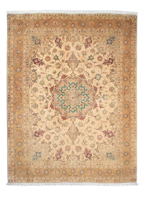 Tapis persan - Tabriz - Royal - 203 x 156 cm - marron clair