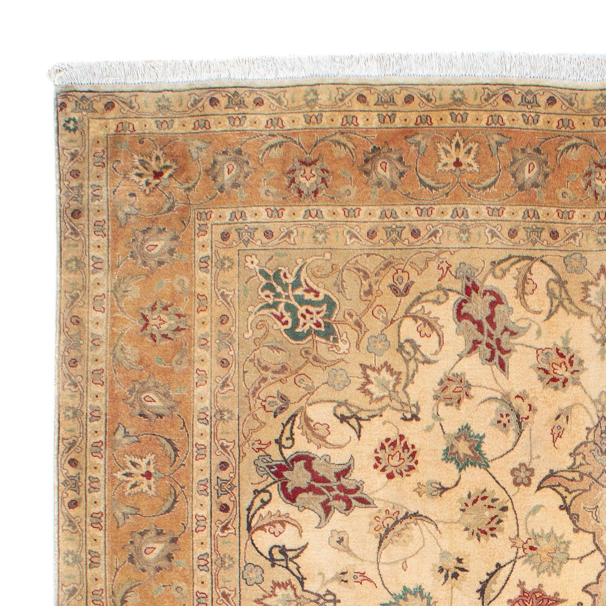 Tapis persan - Tabriz - Royal - 203 x 156 cm - marron clair