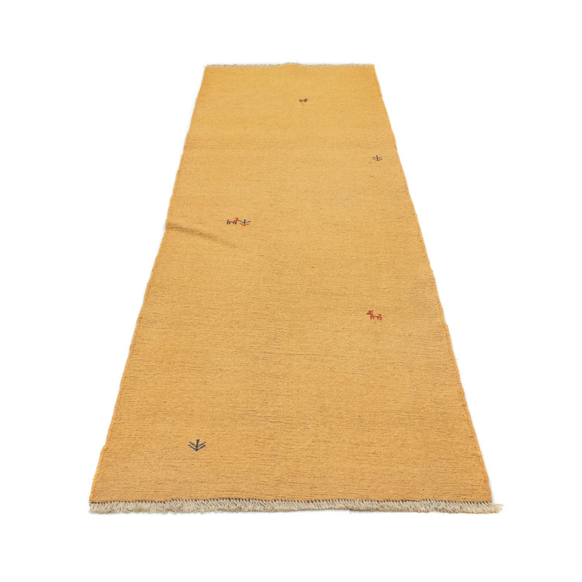 Tapis de couloir Tapis Gabbeh - Persan - 278 x 80 cm - or