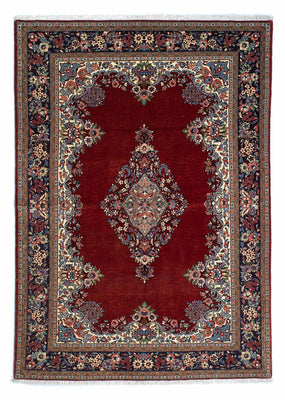 Tapis persan - Ghom - 190 x 130 cm - rouge