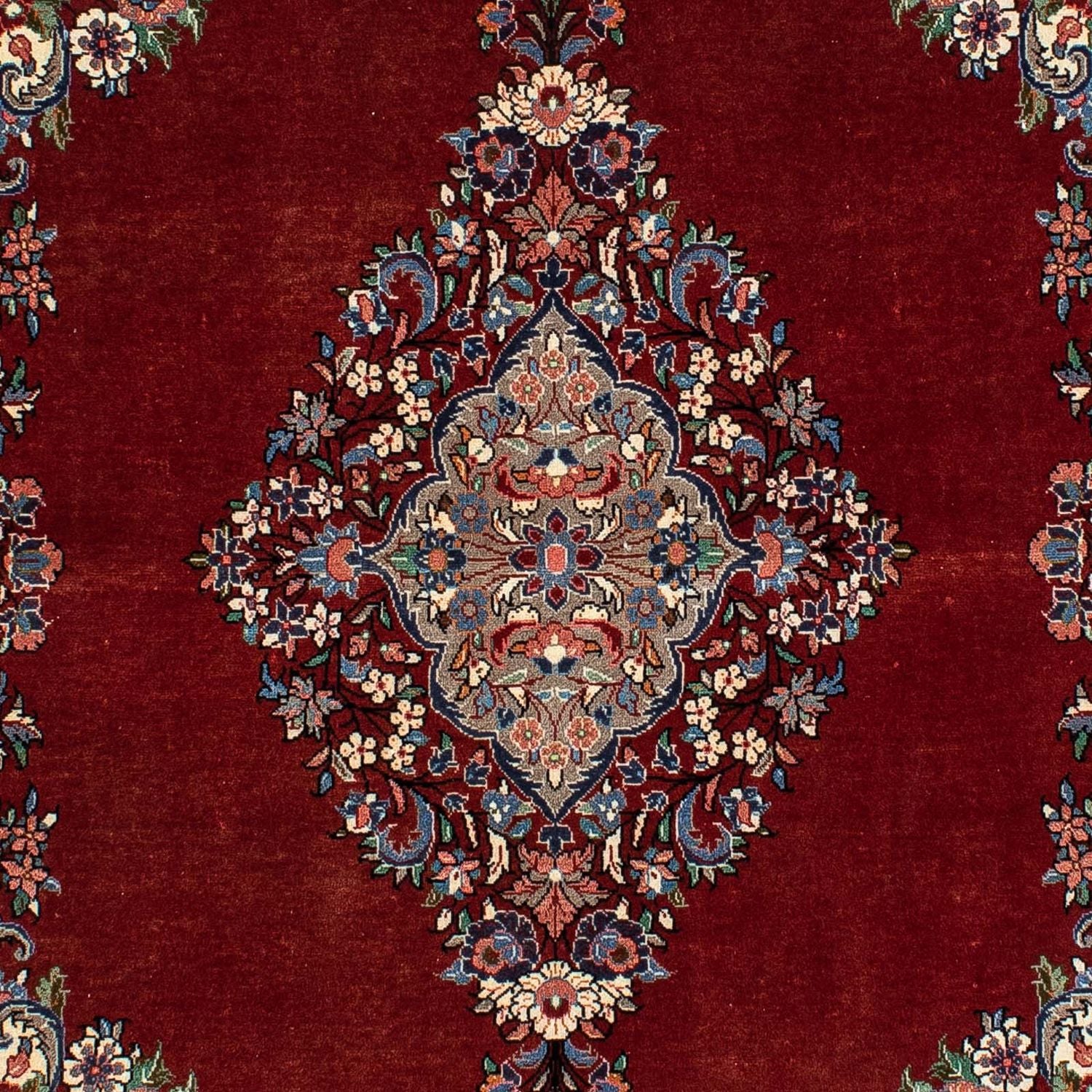 Tapis persan - Ghom - 190 x 130 cm - rouge
