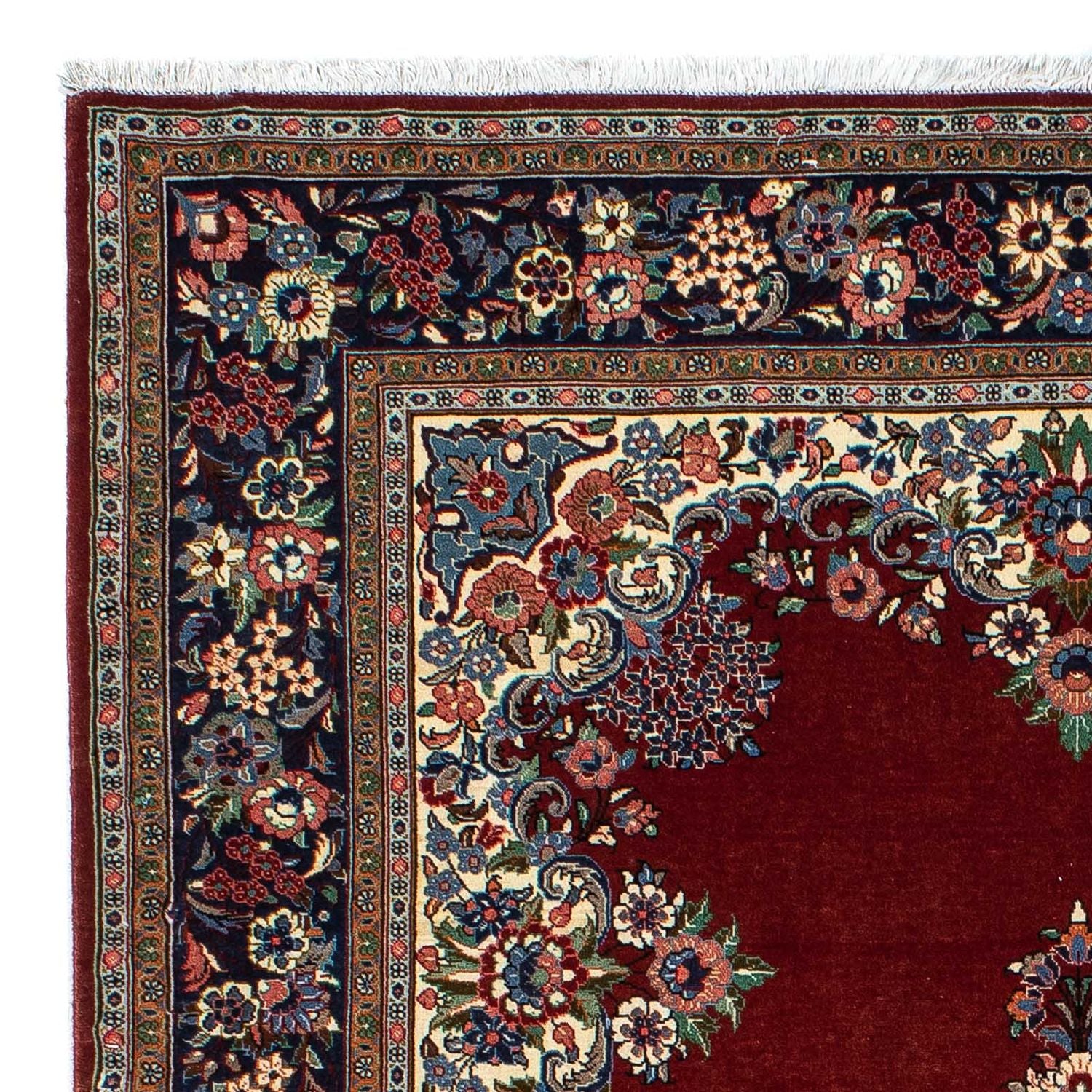 Tapis persan - Ghom - 190 x 130 cm - rouge