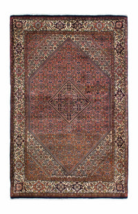 Tapis persan - Bidjar - 210 x 136 cm - rouge clair