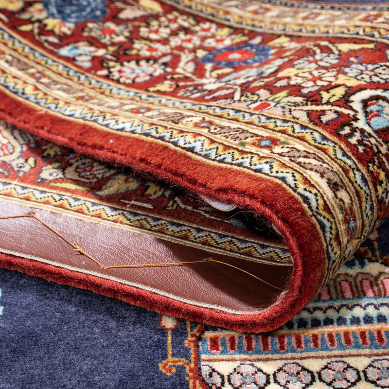 Tapis persan - Ghom - 214 x 127 cm - bleu
