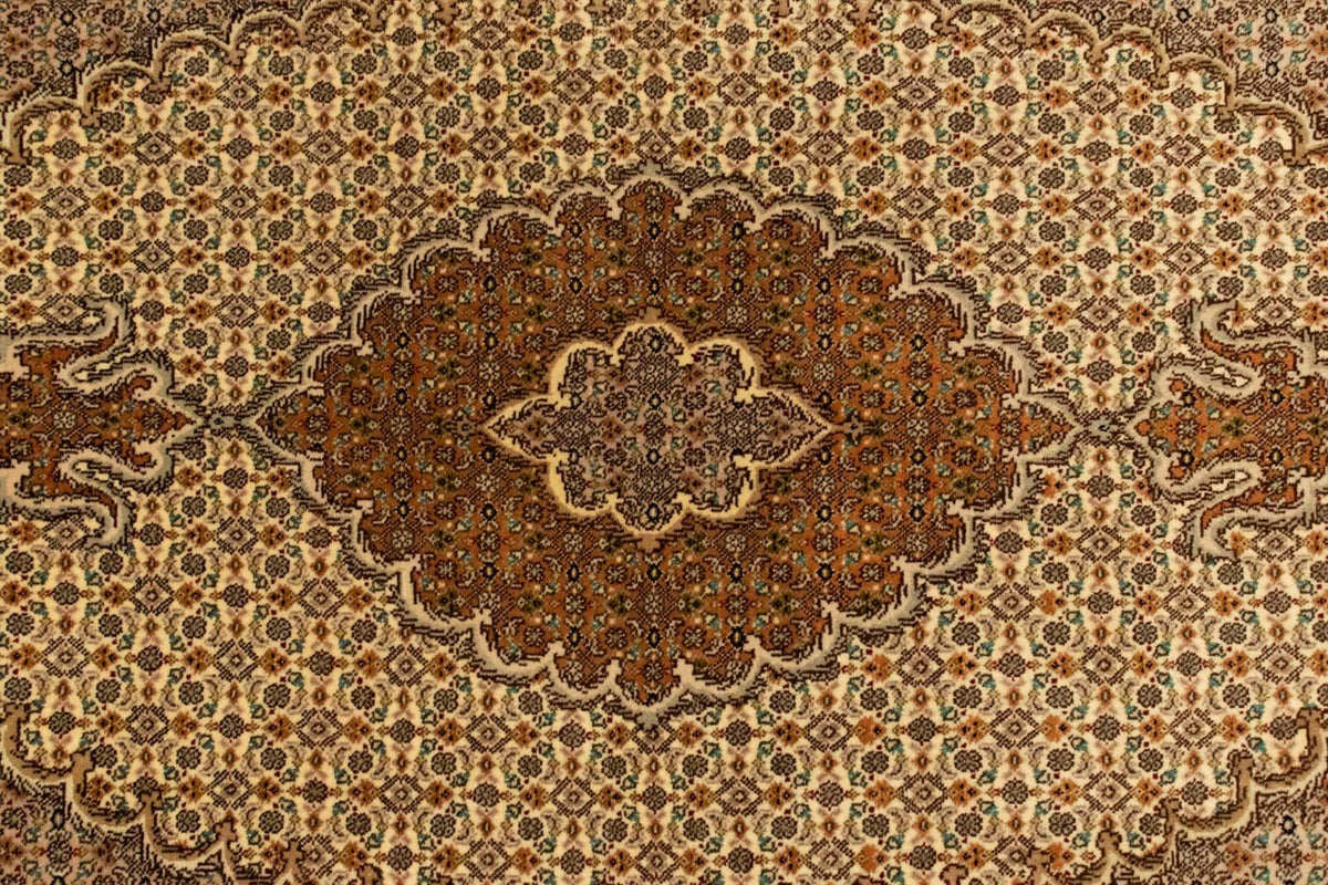 Tapis persan - Tabriz - 163 x 100 cm - beige foncé