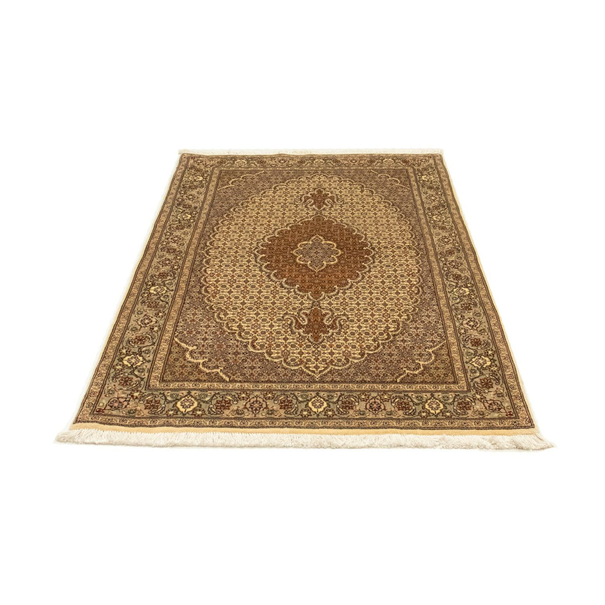 Tapis persan - Tabriz - 163 x 100 cm - beige foncé