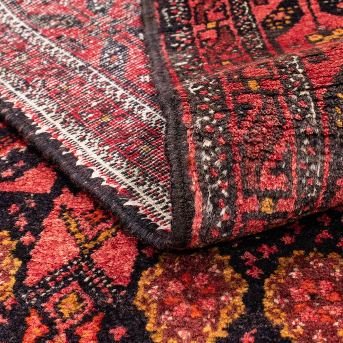 Tapis de couloir Tapis persan - Nomadic - 202 x 95 cm - rouge