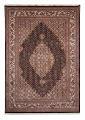 Tapis persan - Tabriz - 346 x 247 cm - bleu foncé