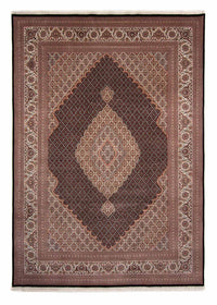 Tapis persan - Tabriz - 346 x 247 cm - bleu foncé