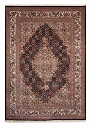 Tapis persan - Tabriz - 346 x 247 cm - bleu foncé